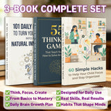 60 Simple Hacks to Help Your Child Focus a + 55 Thinking Games to Teach Your Child Prob + 101 Daily Habits for Young Innovators: 3-Book Set main cover and printed book set view, image 1, bundle ISBN 9798904661724