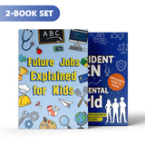 The Confident Teen in a Judgmental World + Future Jobs Explained for Kids Career Expl: 2-Book Set main cover and printed book set view, image 1, bundle ISBN 9798900665351