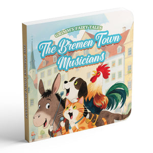 The Bremen Town Musicians classic fairy tale picture book cover for kids
