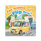 Fun Science Flip Book Family Car interactive picture book for kids cover
