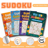 Super Sudoku Workbook Set: Beginner to Challenge product image 6 showing printed book details for screen-free reading and learning