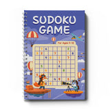 Printed four-book Sudoku Game set for focus and logic