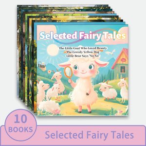 Selected Fairy Tales 10-Book Set for Kids, Children’s Picture Story Collection for Family Reading, Imagination, Character Learning, and Bedtime Story Fun