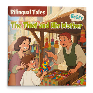 The Thief and His Mother English-Spanish Book cover