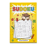 Animal-themed sudoku workbook pages for number logic practice