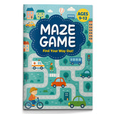 Maze Game, Find Your Way Out Activity Book for Kids Ages 9–12, Advanced Maze Puzzle Book with Pathfinding Challenges, Problem Solving, Focus Skills, and Visual Logic Fun