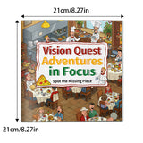 Vision Quest Adventures in Focus – 6-Book Puzzle Set: Fun and Engaging Brain Games for Kids