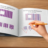 Visual search activity book for focus practice