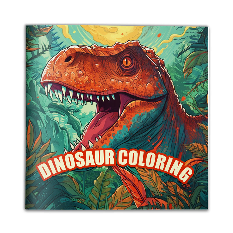 Kids Dinosaur Coloring Book cover