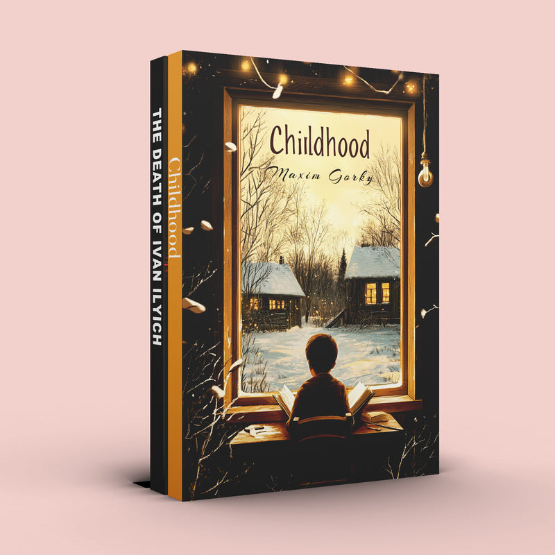The Death of Ivan Ilyich Classic 3-book Se + Childhood By Maxim Gorky Classic 2-book Se: 2-Book Set main cover and printed book set view, image 1, bundle ISBN 9798900663982