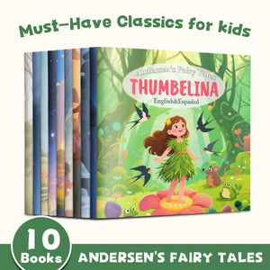 Andersen Fairy Tales English-Spanish 10-Book Set cover