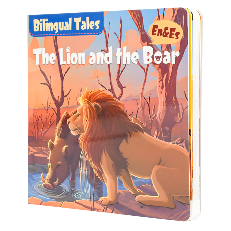 Paired Mounting-Bilingual Tales: The Lion and the Boar – English & Spanish Storybook