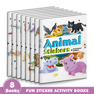 Animal Stickers 8-book activity set cover