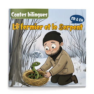 The Farmer and the Snake French-English Fable Book cover