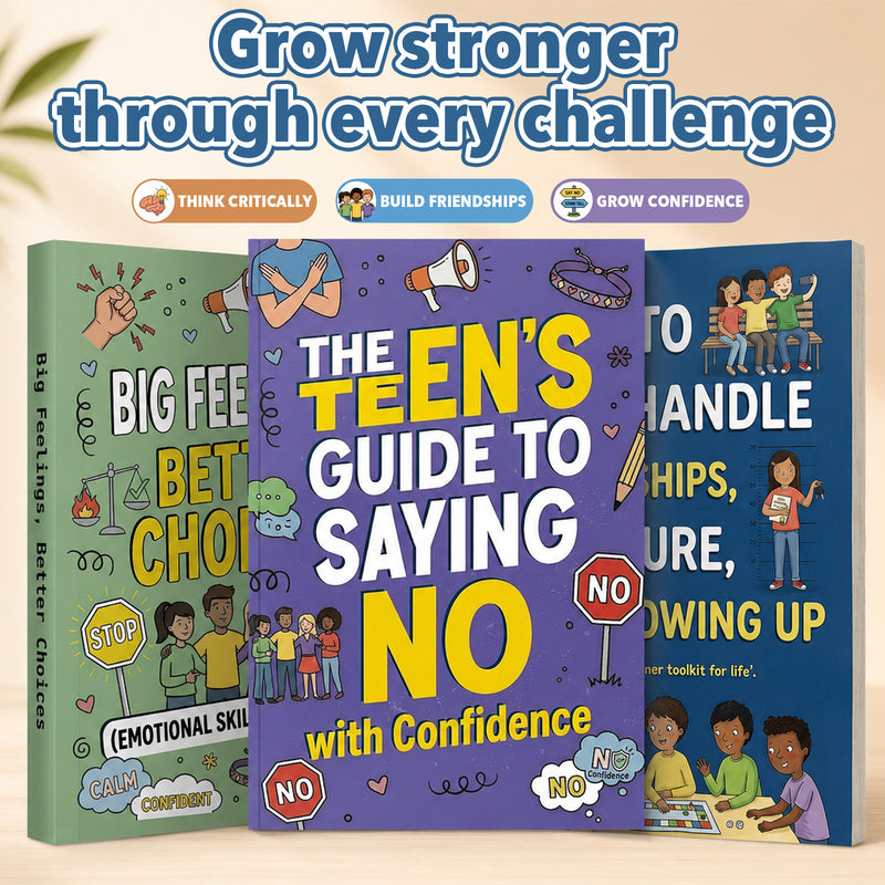 Teen Confidence, Friendship and Emotions 3-Book Set main printed book set image, image 1, bundle ISBN 9798904663827