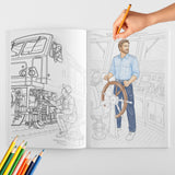 Career Characters Line Art Coloring Book physical printed book product image 2, ISBN 9798904669287