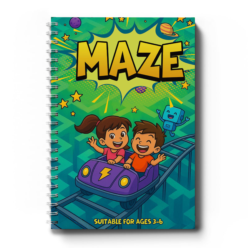 Beginner Maze Workbook for Kids, Easy Pathfinding Puzzle Book with Simple Mazes, Pencil Control, Focus Practice, and Early Problem-Solving Activitie