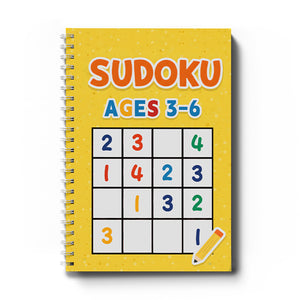 Sudoku Workbook for Kids, Logic Puzzle Book for Number Reasoning, Focus Training, Problem-Solving Skills, Brain Games, and Early Math Thinking