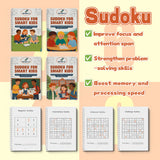 Sudoku for Smart Kids, Logic Puzzle Workbook for Children, Number Reasoning Practice, Focus Training, Problem-Solving Skills, and Brain-Building Learning Fun