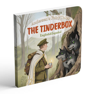The Tinderbox English-Spanish bilingual Andersen fairy tale book cover