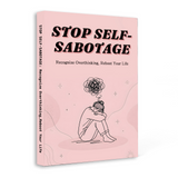 Standing product view of Stop Self-Sabotage printed book
