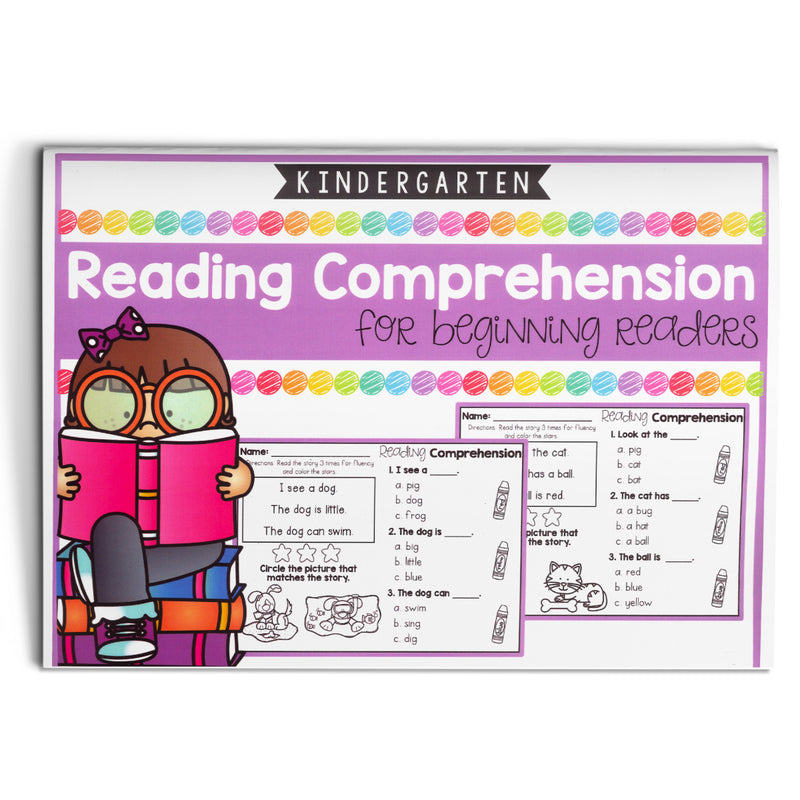Reading Comprehension Practice Book Simple Stories cover