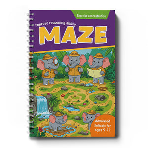 Advanced Maze Workbook Forest Animal Logic cover