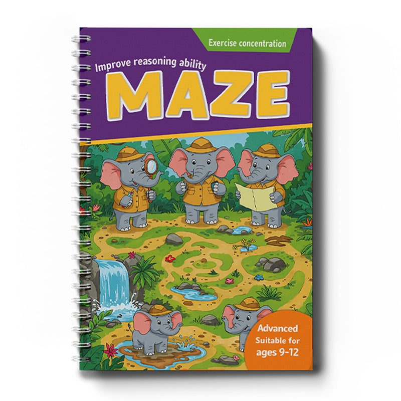 Advanced Maze Workbook Forest Animal Logic cover