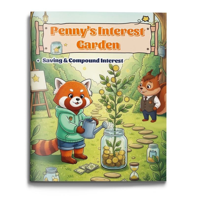 Penny's Interest Garden compound interest book for kids cover