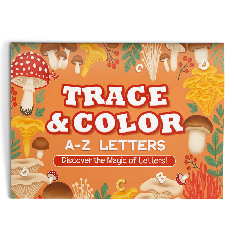 Trace and Color A-Z Letters workbook cover