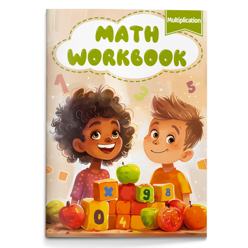 Multiplication Math Workbook for Kids cover