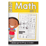 Daily Math Practice Workbook: Number Words and Shapes
