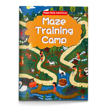 Maze Training Camp activity book for kids cover