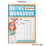 Kids vertical subtraction workbook within 100