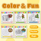 Color7&Fun – Coloring Book Series Vol. 11–15: Fun English Learning Through Art for Kids (Set of 5 Books)