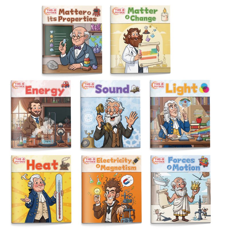This Is Physics 8-book STEM science set for kids cover