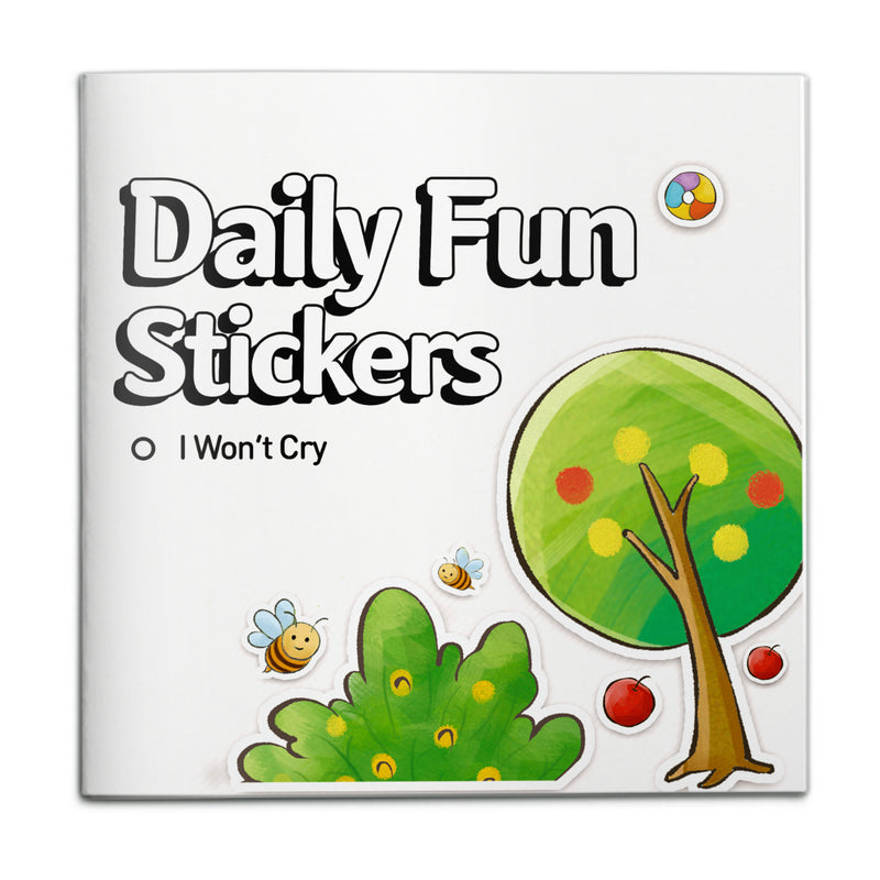 Daily Fun Stickers I Won't Cry picture book cover