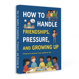 Teen growing up paperback shown in desk lifestyle mockup