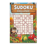 Children's progressive Sudoku puzzle books with answer pages