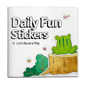 Daily Fun Stickers Let's Go on a Trip picture book cover