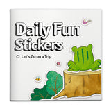 Daily Fun Stickers Let's Go on a Trip picture book cover