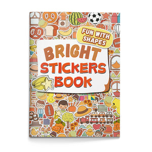 Fun with Shapes Bright Stickers Book cover for kids