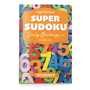 Super Sudoku Daily Challenges Books, 4 Progressive Levels Beginner to Challenge, Number Logic Workbooks for Focus, Critical Thinking and Problem-Solving Practice