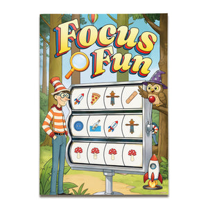 Focus Fun visual puzzle activity book for kids cover