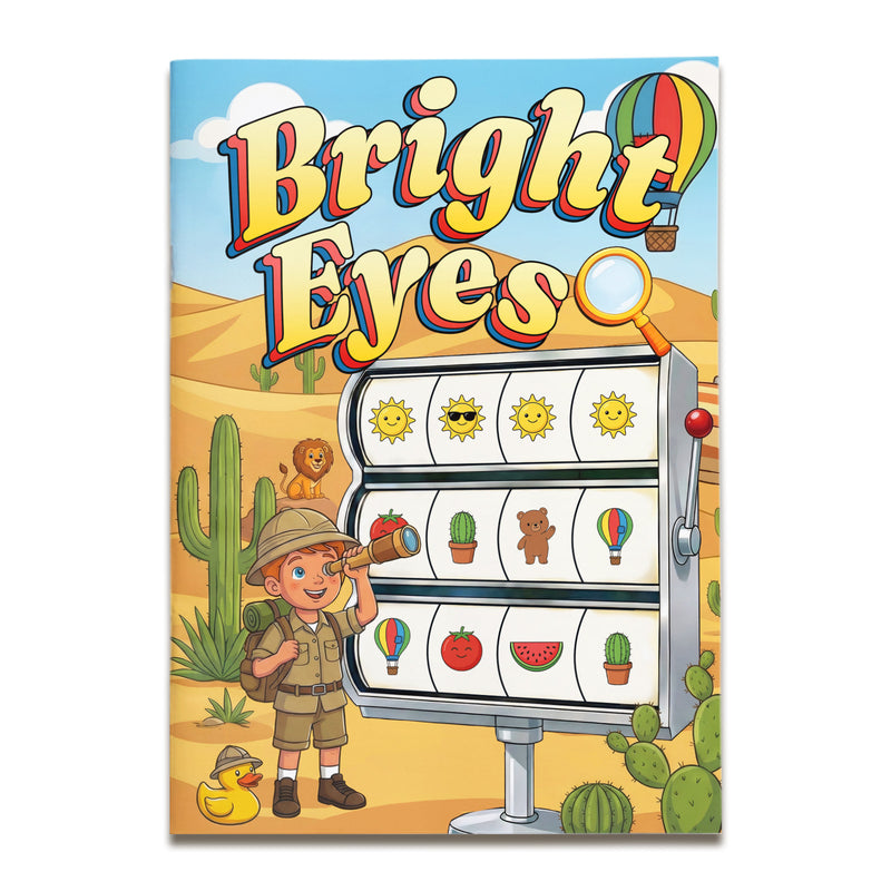 Bright Eyes visual search activity book for kids cover