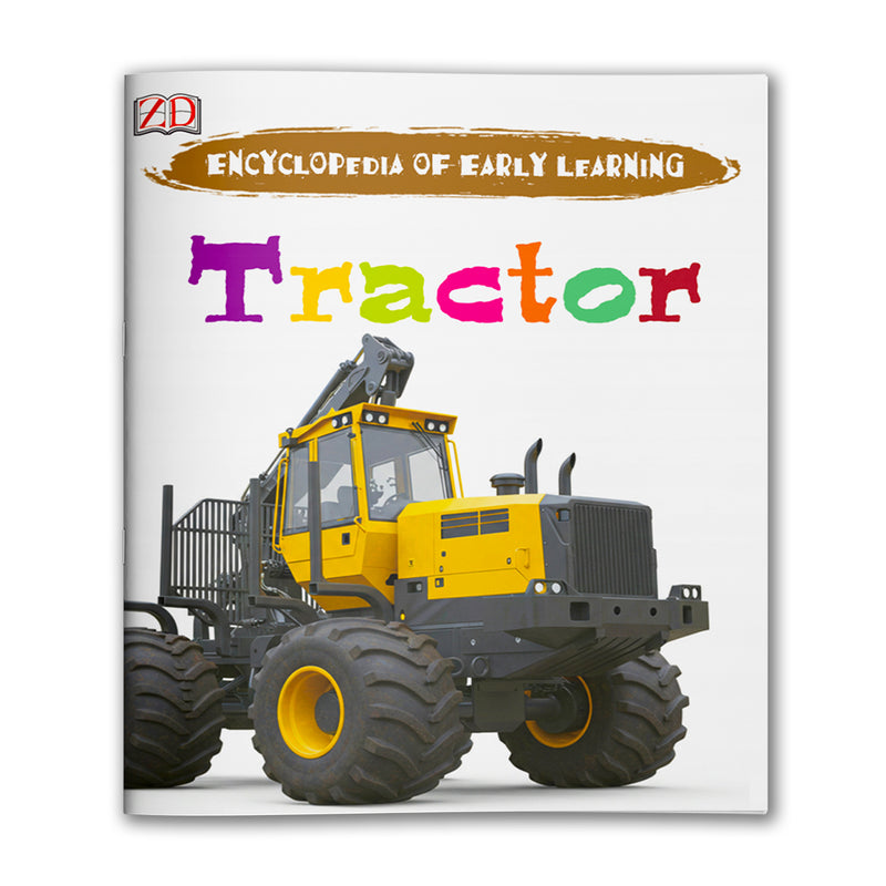 Tractor, Encyclopedia of Early Learning for Kids, Preschool Picture Book for Farm Vehicles, Everyday Vocabulary, Machine Recognition, and Early Learning Fun