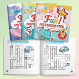 Fun!mathematics 8-book Math Activity Set F + Fun!mathematics 8-book Math Activity Set F + Fun!mathematics 8-book Math Activity Set F: 3-Book main cover and printed book set view, image 1, bundle ISBN 9798904660413
