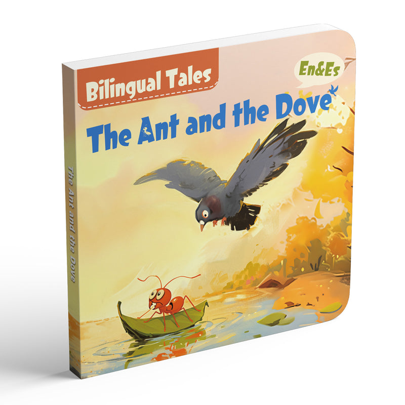 The Ant and the Dove English-Spanish bilingual fable book cover