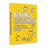 Paperback mockup of teen productivity workbook