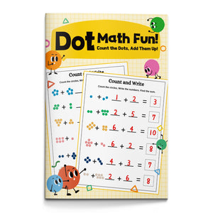 Dot Math Fun for Kids, Count the Dots Add Them Up Activity Book for Early Math Learning, Number Practice, Counting Skills, and Preschool Brain Development